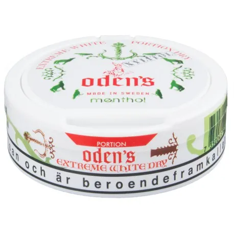 Снюс Oden's Menthol Xylitol Extreme White Dry (шведский)